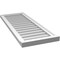 Ekena Millwork Vertical Surface Mount PVC Gable Vent w/ 2"W x 2"H , Brickmould Sill Frame, 16"W x 42"H GVPVE16X4203SN - alternate 4